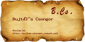 Bujtás Csongor névjegykártya